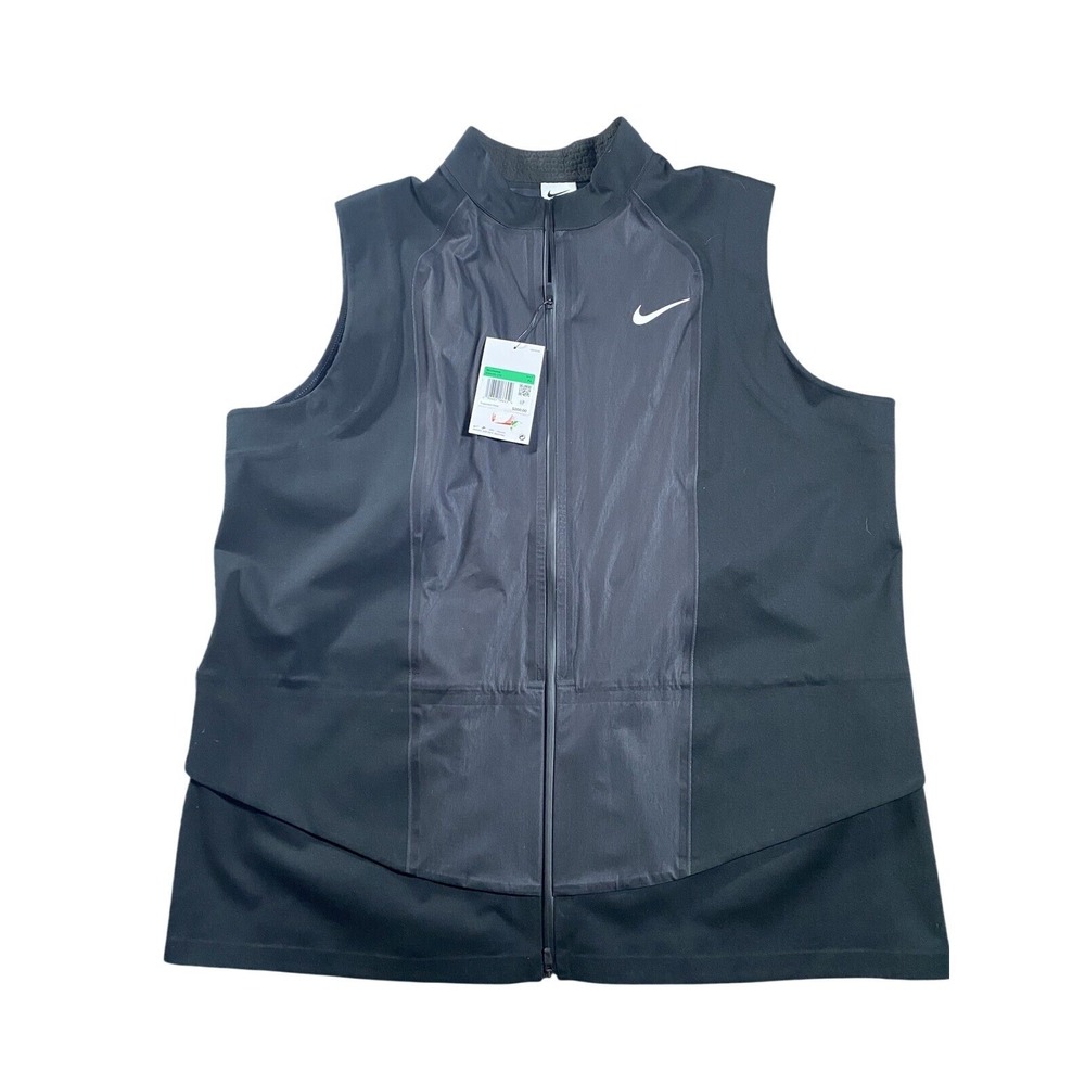 Nike Storm Fit‎ ADV Sleeveless Zippered Vest Black Women's XL Golf DX6080-010